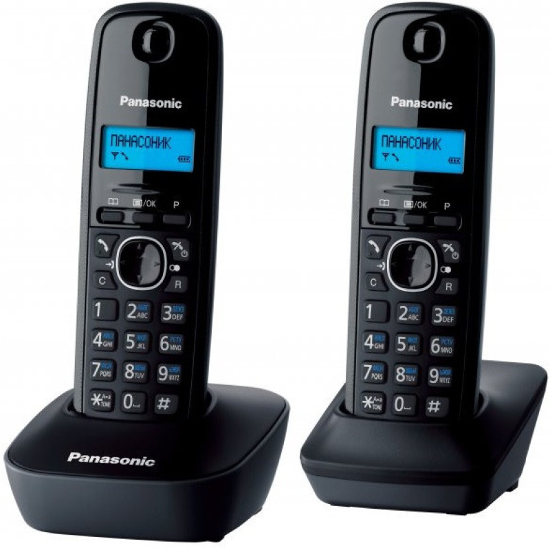 Panasonic DECT KX-TG1612UAH Black Grey