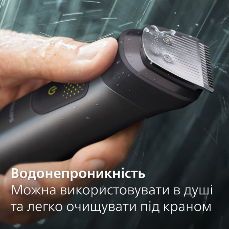 Philips Триммер Series 9000 для бороды, усов,головы, тела, акум., насадок-13, сталь, серый (MG9530/15)
