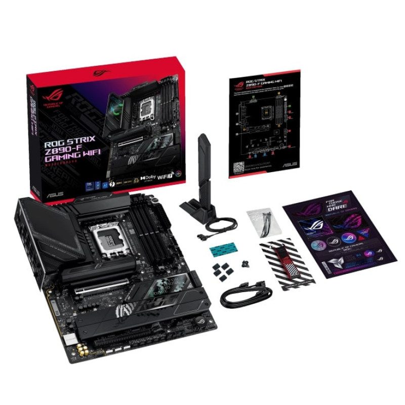 ASUS Motherboard ROG STRIX Z890-F GAMING WIFI s1851 Z890 4xDDR5 M.2 DP HDMI Wi-Fi BT ATX (90MB1I40-M0EAY0)