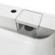 Adamant Раковина, умивальник WASHER NEW, штучний камінь, прямокут., з отвором для змішувача, без переливу, 595х595х115мм, накладний, білий (4824296202901)
