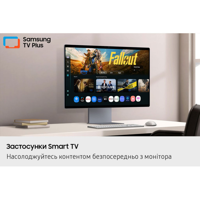 Samsung Монітор Samsung 32"S32FM902 HDMI, USB, Bluetooth, MM, OLED, 3840x2160, 165Hz, 0.03ms, HDR10+ (LS32FM902SIXUA)