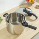 Tefal Скороварка Tefal Secure Trendy, 8л, з паровим кошиком, нержавіюча сталь, пластик (P2584401)
