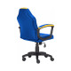 Кресло игровое GT Racer X-1414 Blue/Yellow