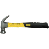 Stanley Молоток тесляра "Graphite Curve Claw", 450г, 350мм, з загнутим цвяходером (1-51-505)