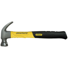 Stanley Молоток плотника "Graphite Curve Claw", 450г, 350мм, с загнутым гвоздодером (1-51-505)