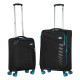 2E Набір валіз 2E, Trek, (M+S), TSA, 4 колеса, + 2 рюкзаки Cabin (2E-BPET-CABIN-BK), поліестр, чорний (2E-SPE-TREK-SET4-BK)