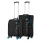 2E Набір валіз 2E, Trek, (M+S), TSA, 4 колеса, + 2 рюкзаки Cabin (2E-BPET-CABIN-BK), поліестр, чорний (2E-SPE-TREK-SET4-BK)