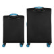2E Набір валіз 2E, Trek, (M+S), TSA, 4 колеса, + 2 рюкзаки Cabin (2E-BPET-CABIN-BK), поліестр, чорний (2E-SPE-TREK-SET4-BK)