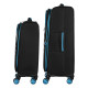 2E Набір валіз 2E, Trek, (M+S), TSA, 4 колеса, + 2 рюкзаки Cabin (2E-BPET-CABIN-BK), поліестр, чорний (2E-SPE-TREK-SET4-BK)
