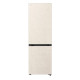 LG Холодильник з нижн. мороз., 186x60х68, холод.відд.-220л, мороз.відд.-113л, 2дв., E, NF, інв., диспл внутр., зона св-ті, бежевий (GC-B459EEYM)