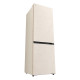 LG Холодильник з нижн. мороз., 186x60х68, холод.відд.-220л, мороз.відд.-113л, 2дв., E, NF, інв., диспл внутр., зона св-ті, бежевий (GC-B459EEYM)