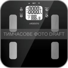 ARDESTO Ваги ARDESTO підлогові, 180кг, AAAx3 в комплекті, скло, чорні (SCB-980BL)