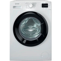 Indesit Стиральная машина фронтальная, 8кг, 1200, A+++, 54.6см, дисплей, пар, инвертор, люк черный, белый (IM862BMYTIMEUA)