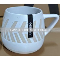 ARDESTO Mug Auro, 440ml, ceramics, white (AR3032)