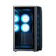 Zalman Корпус P60 без БП, 2xUSB3.0, 1x Type C, 3x120мм ARGB Reverse, 2x120мм ARGB, VGA 435мм, LCS ready, Curved Tempered Glass, Dual Chamber, ATX, чёрный (P60BLACK)