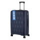2E 2E Suitcase set 3in1, M7979, polypropylene, (L+M+S), lock (not TSA), anti theft zipper, 4 wheels, dark blue (2E-PP-M7979-SET3-DB)