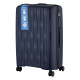 2E 2E Suitcase set 3in1, M7979, polypropylene, (L+M+S), lock (not TSA), anti theft zipper, 4 wheels, dark blue (2E-PP-M7979-SET3-DB)