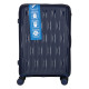 2E 2E Suitcase set 3in1, M7979, polypropylene, (L+M+S), lock (not TSA), anti theft zipper, 4 wheels, dark blue (2E-PP-M7979-SET3-DB)