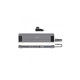 Порт-реплікатор J5create Dock-Station USB-C 10Gbps, 12-in-1 (слот M2 NVMe/хаб/HDMI/DP/PD/картрид/LAN) (JCD552-N)