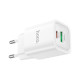 Зарядное устройство HOCO C149A Charm 1xUSB-C PD30W + 1xUSB QC3.0 White (6942007630337)