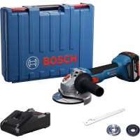 Bosch cordless angle grinder GWS 18V-8 125mm 18V 1x4A h 0-11000 rpm 1.6kg case ЗП GAL 18V-40 (0.601.9N9.021)