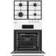 Hansa SET (oven electrical + hob gas), white (FCGW68329)