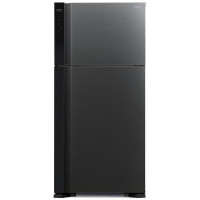 Hitachi Ref with top freezer, 184x86х74, ref-405L, freez.-145L, 2doors, А++, NF, inv., fresh zone, black (R-V660PUC7-1BBK)