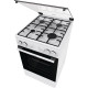 Gorenje Плита комби, 62л, 50x60см, дисплей, газ-контроль, эмалированные, белый