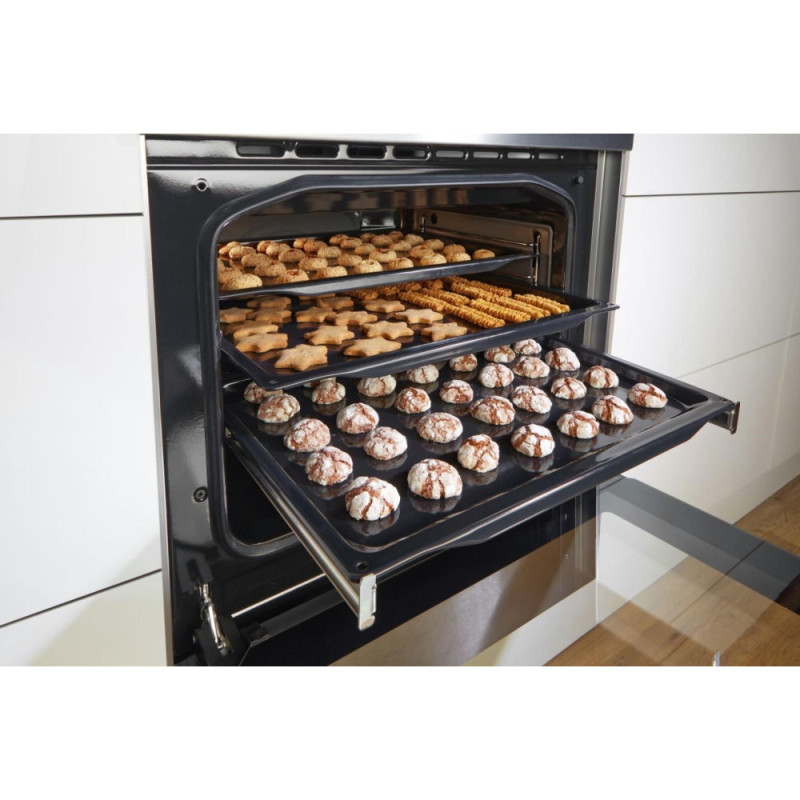 Gorenje Плита комби, 62л, 50x60см, дисплей, газ-контроль, эмалированные, белый