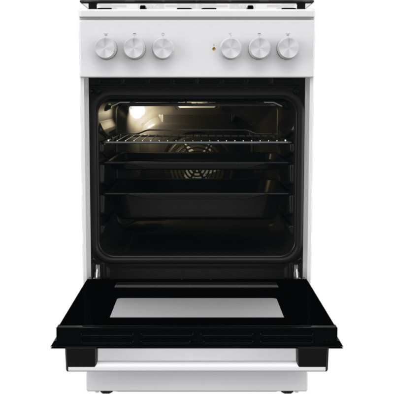 Gorenje Плита комби, 62л, 50x60см, дисплей, газ-контроль, эмалированные, белый