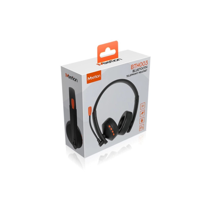 Наушники Meetion BTH003MIC Black/Orange (MT-BTH003MIC-A)