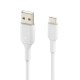 Belkin Cable USB-A - USB-С PVC 1m White (CAB001BT1MWH)
