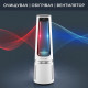 Rowenta Air purifier fan+heater ECLIPSE 3IN1, 35m2, 107m3/h, remote control, display, HEPA filter, 12 speed, white (QU5060F0)