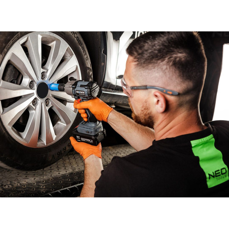 Graphite impact wrench Energy+ 18V brushless 2600 rpm 450 Nm 1/2  3 speeds 1.24 kg without battery and spare part (58G038)