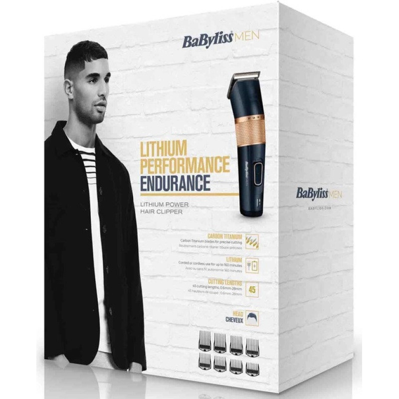 BaByliss Машинка для стрижки волос E986E, черный