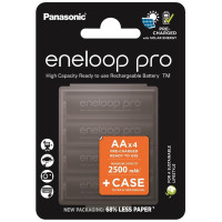 Panasonic Eneloop Pro AA 2500 mAh 4BP+Case (BK-3HCDEC4CP)