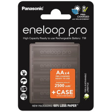 Panasonic Eneloop Pro AA 2500 mAh 4BP+Case (BK-3HCDEC4CP)