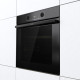 Gorenje Духова шафа електрична, 77л, A+, пара, дисплей, піроліз, чорний (BPS6737E14BG)