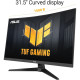 ASUS Монітор Asus 31.5" TUF Gaming VG32WQ3B 2xHDMI, DP, MM, VA, 2560x1440, 180Hz, 0.5ms, sRGB 120%, CURVED, AdaptiveSync, HDR10 (90LM0AP1-B01171)