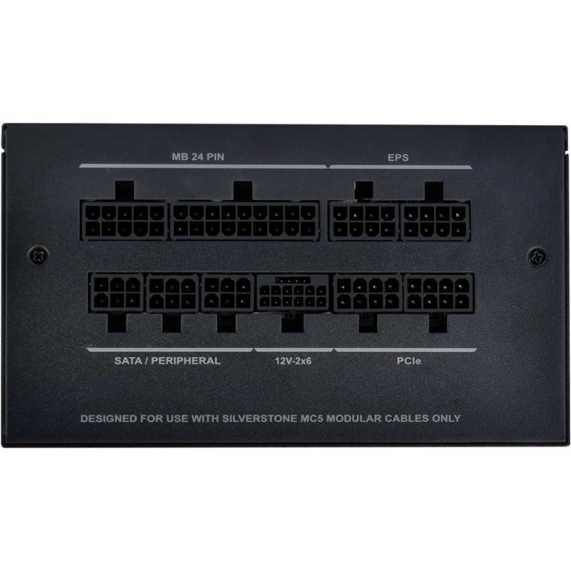 SilverStone PSU Decathlon (750W), >90%, 80+ Gold, 120мм, 1xMB, 24pin(20+4), 2xCPU 8pin(4+4), 4xMolex, 8xSATA, 4xPCIe 8pin(6+2), 1 x 12V-2x6, Fully modular (SST-DA750R-GMA)
