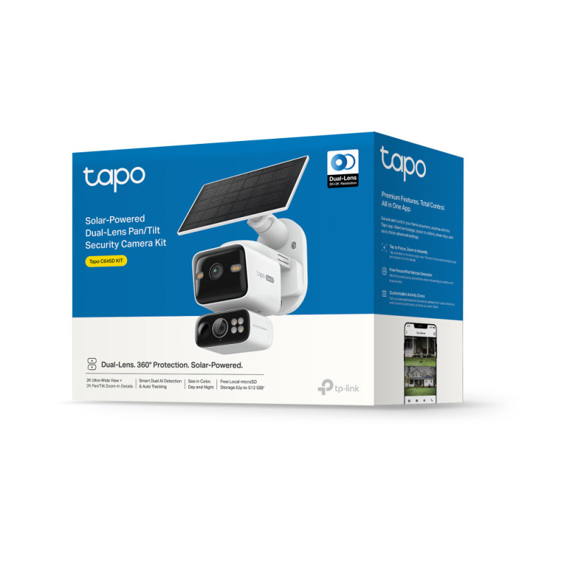 TP-Link Smart Wire-Free Security Camera and Solar Panel TAPO C645D KIT (TAPO-C645DKIT)