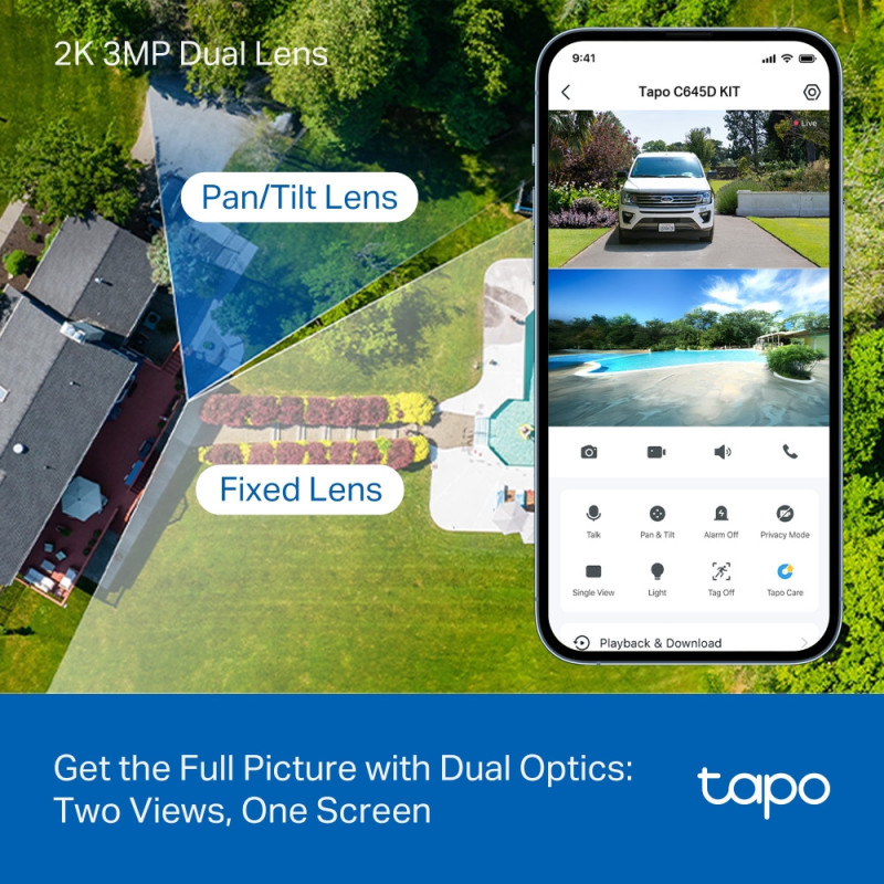 TP-Link Smart Wire-Free Security Camera and Solar Panel TAPO C645D KIT (TAPO-C645DKIT)