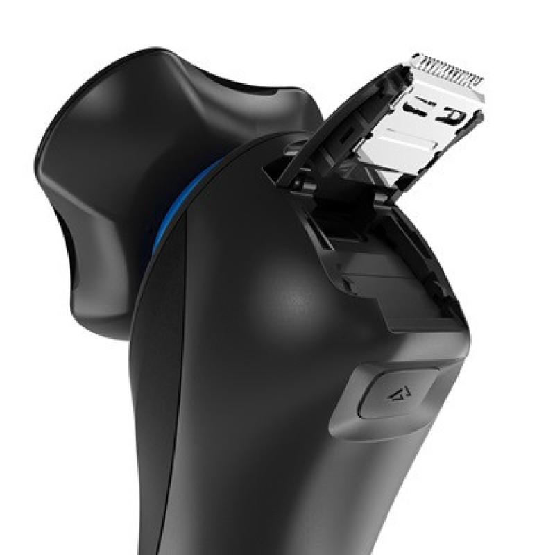 Remington eectric shaver rotary Hyperflex Aqua, razor head-3, Li-Ion, dry+wet, trimmer, black-blue (XR1430)