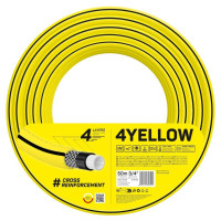 Cellfast Garden hose 4YELLOW 3/4  50m, 4 layers, up to 20 Bar, -10...+50°C (10-522)