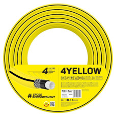 Cellfast Garden hose 4YELLOW 3/4  50m, 4 layers, up to 20 Bar, -10...+50°C (10-522)