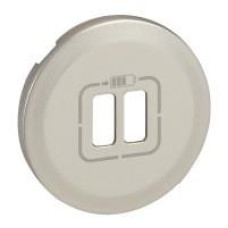 Legrand Celiane лицьова панель зарядний пристрій 2 х USB 1500 мА, Кат. № 0 674 62[titanium] (068556)