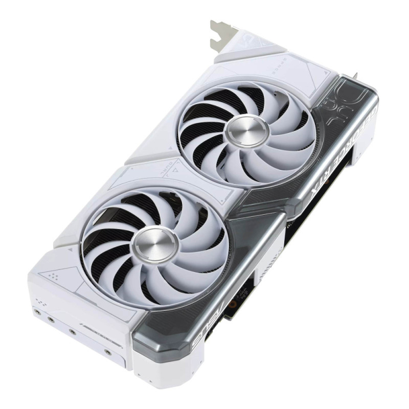 ASUS Видеокарта GeForce RTX 4070 12GB GDDR6X DUAL-RTX4070-O12G-WHITE белый