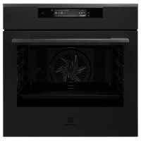 Electrolux Духова шафа електрична, 71л, A++, дисплей, конвекція, піроліз, телескопічні напрямні, чорний матовий (KOEAP31WT)