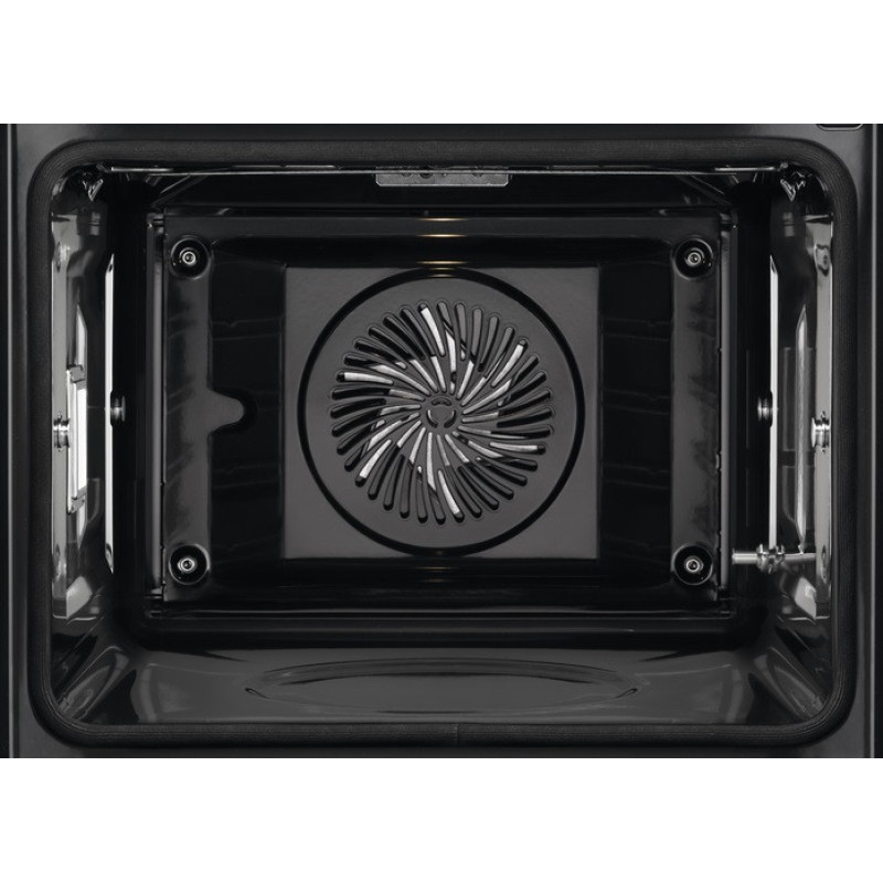 Electrolux Духовой шкаф электрический, 71л, A++, дисплей, конвекция, пиролиз, телескопические направляющие, черный мат. (KOEAP31WT)