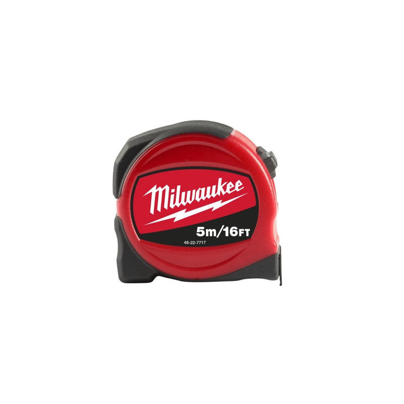 Milwaukee Рулетка Slimline S5-16/25, 5мх25мм, з фіксатором змотування, АБС-пластик (48227717)